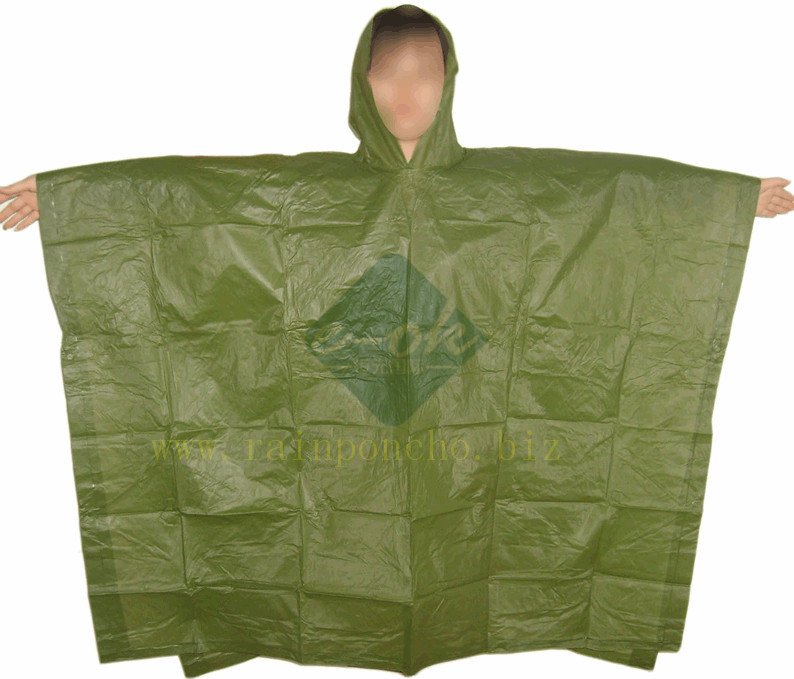 China Green PVC Rain poncho PVC 005